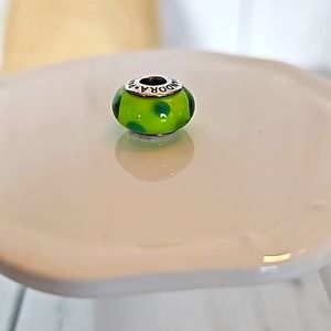 PANDORA GREEN GLASS BEAD
